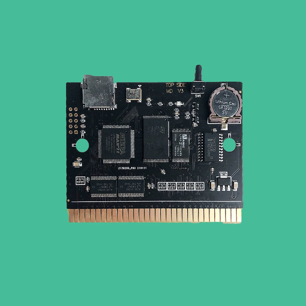 1200 in 1 Game EDMDS V3 Pro Updated Cartridge for SEGA GENESIS Mega Drive MegaDrive Console Card