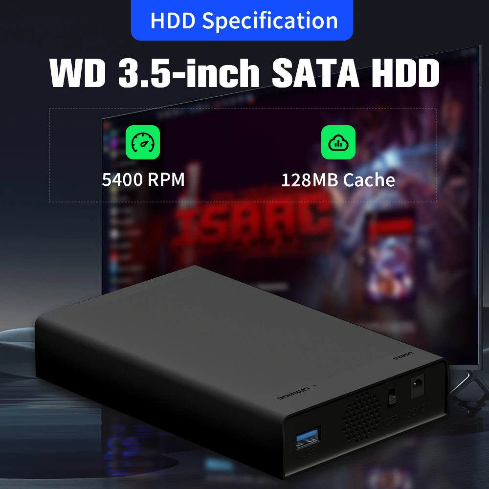 500G Game Hard Drive With 38000+Games For Xbox/PS3/PS2/Gamecube/Wii/Wiiu/Switch 3 System in 1 Plug&Play Game Consoles For WIN PC