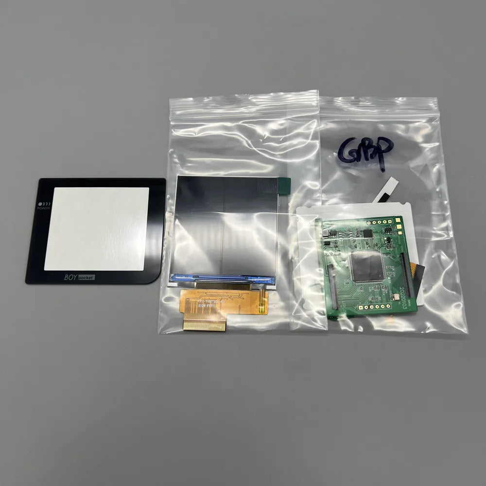 new GBP LCD screen. Easy to install 2.6 "original size IPS high brightness LCD screen is suitable for Nintendo Gameboy pocket