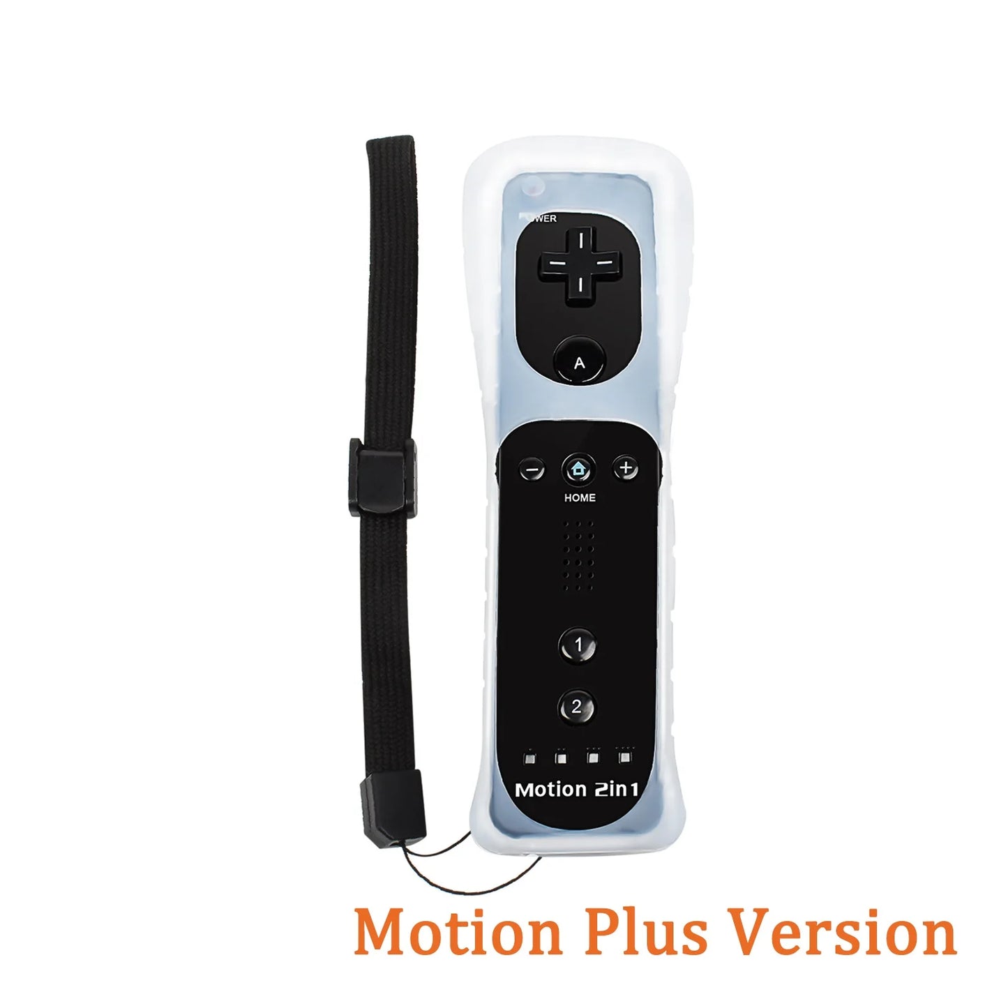 For Nintendo Wii/Wii U Joystick 2 in 1 Controller Set Wireless Remote Gamepad Motion Plus with Silicone Case Video Game