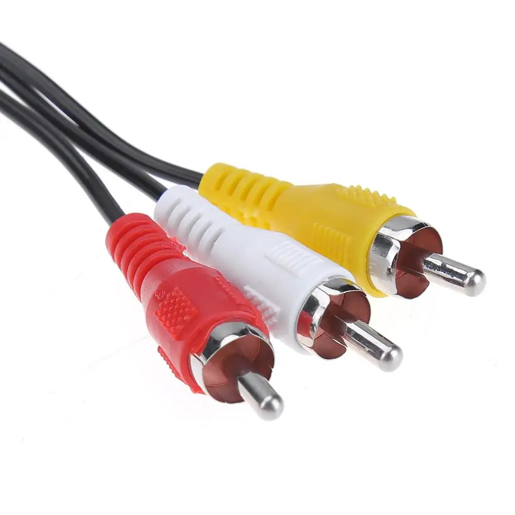 Audio Video AV Cable Cord Wire 1 to 3 RCA TV Lead for Sony for Playstation PS1 PS2 for PS3 Console Cable TV Game Accessories