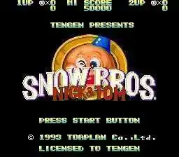 Snow Bros 16bit MD Game Card For 16 Bit Sega MegaDrive Genesis Consoles