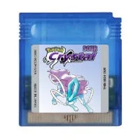 GBC Game Cartridge Red Blue DX Prism Pokemon Series 16 Bit Video Game Console Creepy Black Cock Pink Picross