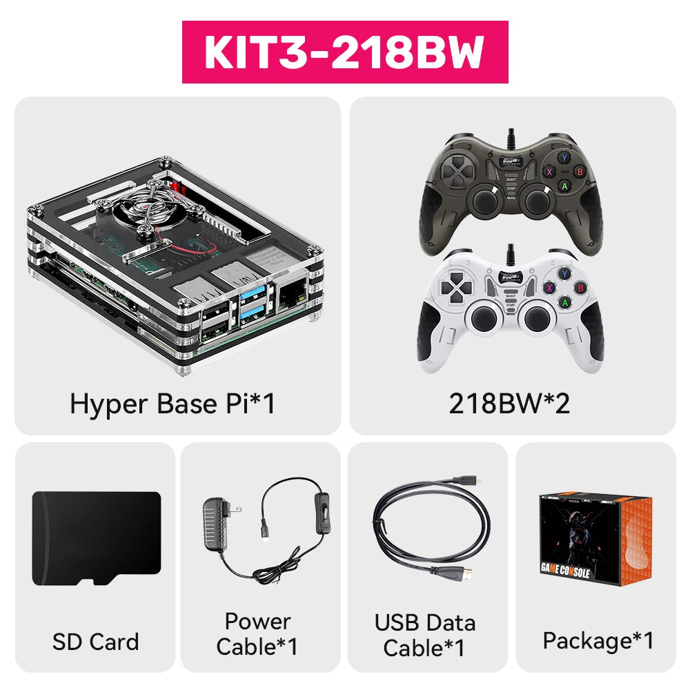 Raspberry Pi 4 Model B with 90000+Retro Games Batocera System Mini PC/Video Game Consoles for PS1/PSP/SEGA/SNES/NES/MAME/NDS/3DO