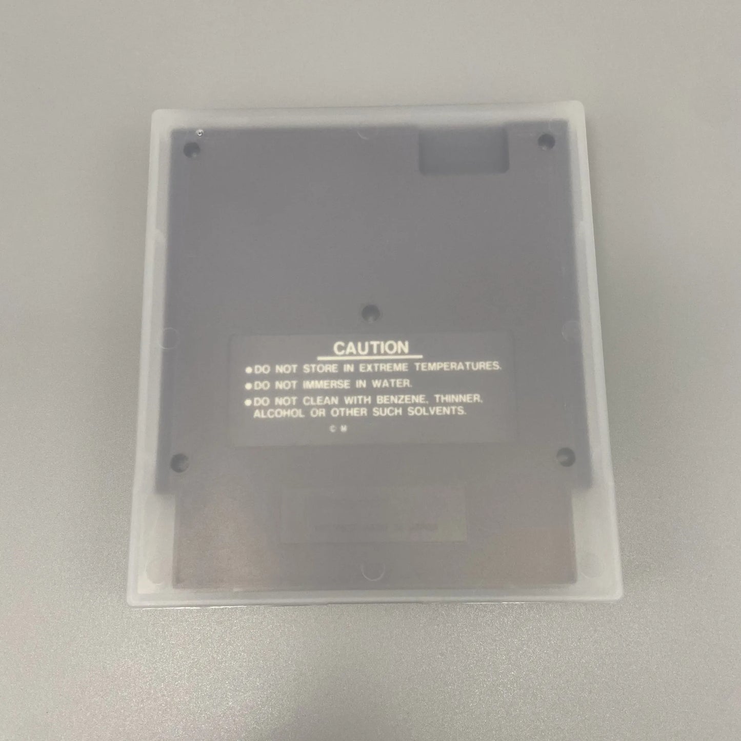 The game storage box for Nintendo Entertainment System NES of Europe and America