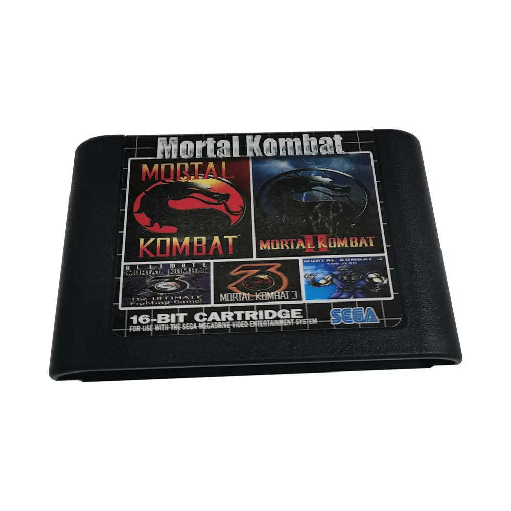 MORTAL KOMBAT 5 in 1 Multicart Classic Sega Game Cartridge 16 bit MD Card For Sega Mega Drive 2 Genesis Console | Region Free