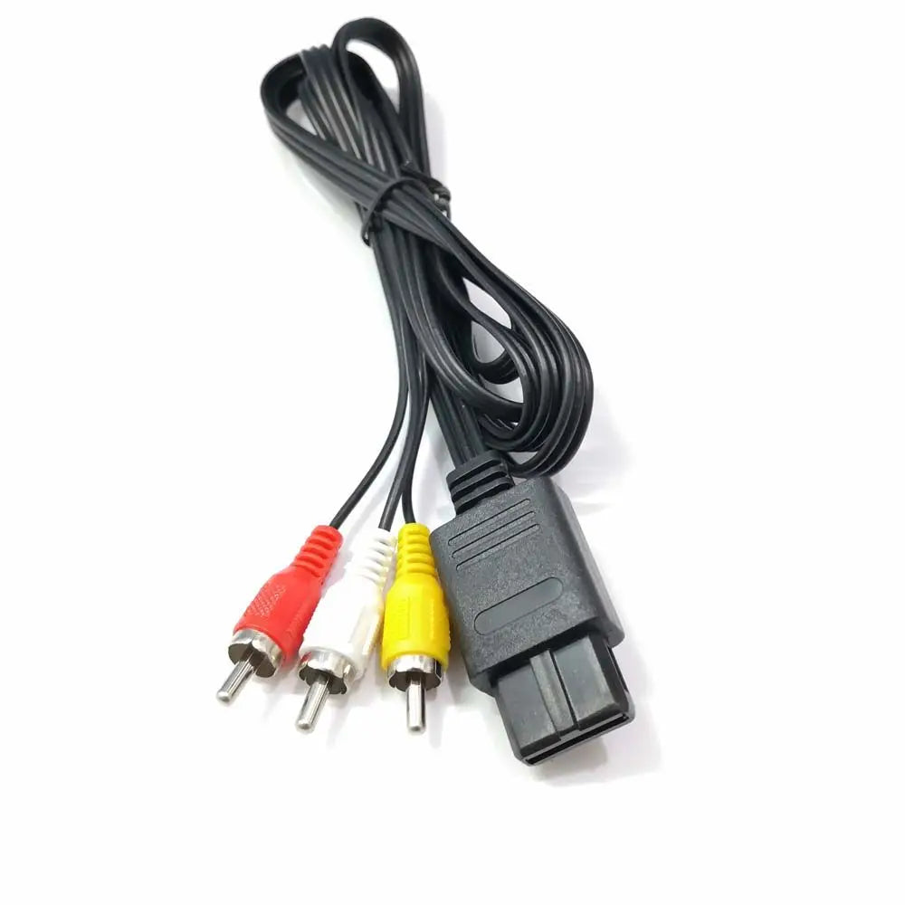 Audio Video Cable 1.8M For Nintendo 64 AV Cable to RCA Super Nintend GameCube N64 SNES Game Cube Accessory