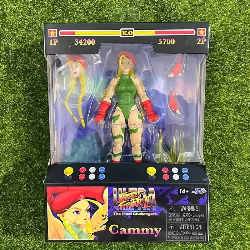 New In Stock Original Jada Street Fighter 6 Anime Figure 15cm Cammy White Guile Dee Jay Action Figure Street Fighter Toys Gift