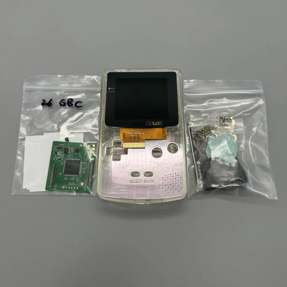 2.6 "GBC IPS LCD and new shell for Gameboy Color.Support pixel display. No need to cut the shell.
