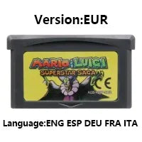 GBA 32 Bit Video Game Cartridge Console Card mMario dDonkey Kong wWario Series Golf Tennis Party for GBA