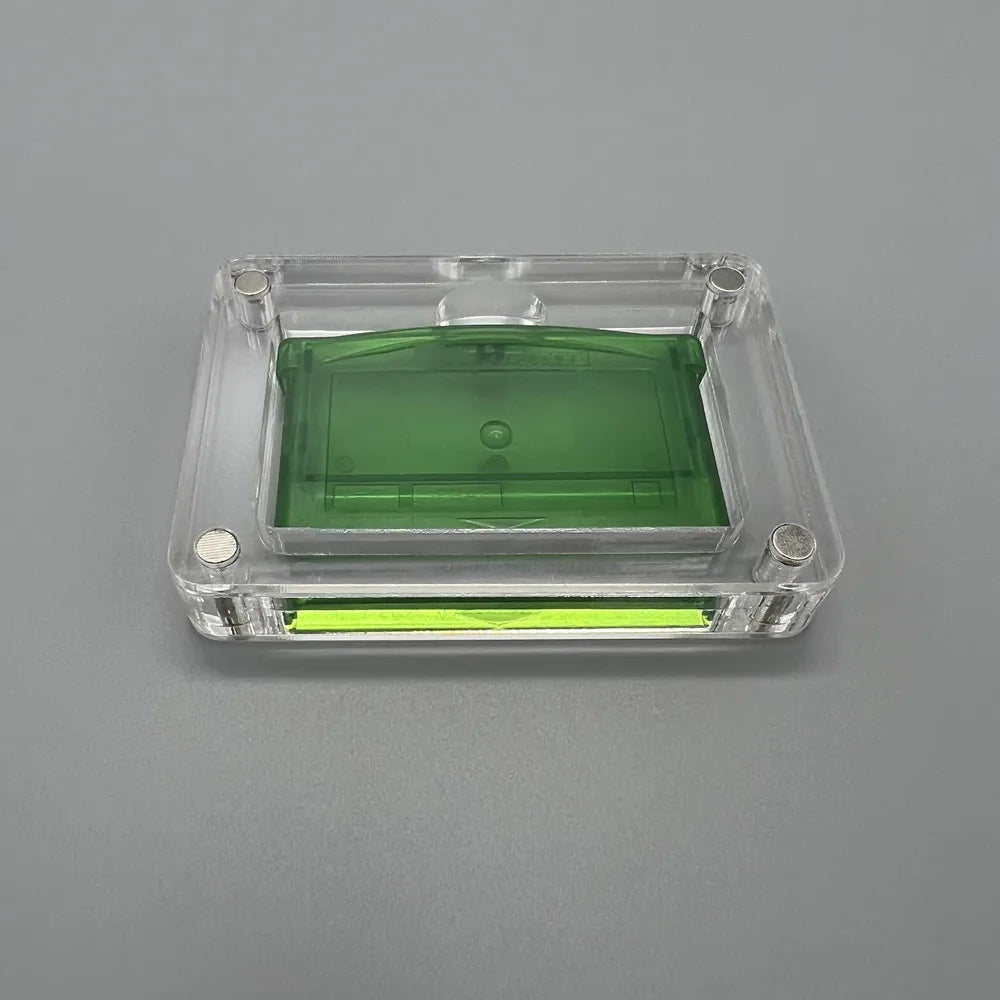One slot High transparency Acrylic Magnetic suction cover Games Storage Box Hard Shell cartridge Case for GameBoy ADVANCE GBA