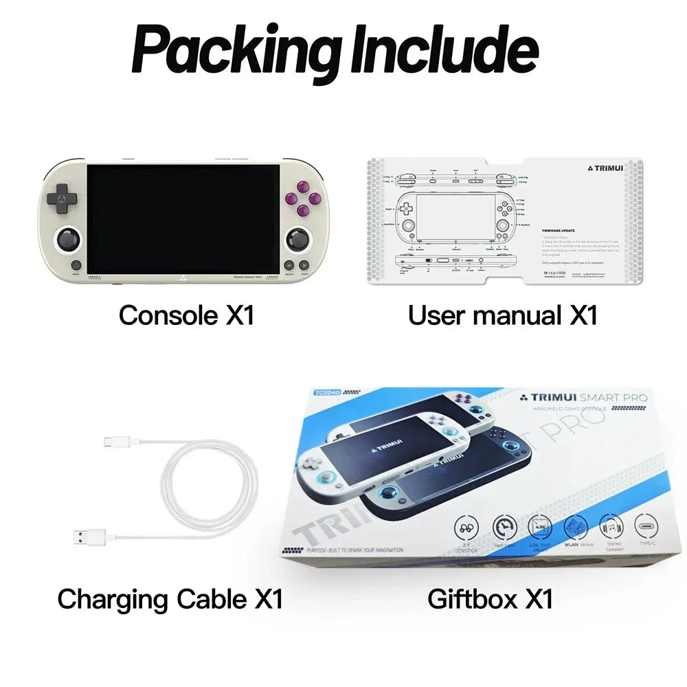 TRIMUI Smart Pro Handheld Game Players 4.96'' IPS Screen Portable Consoles Linux System Emulator Console Retro Video Game PS1