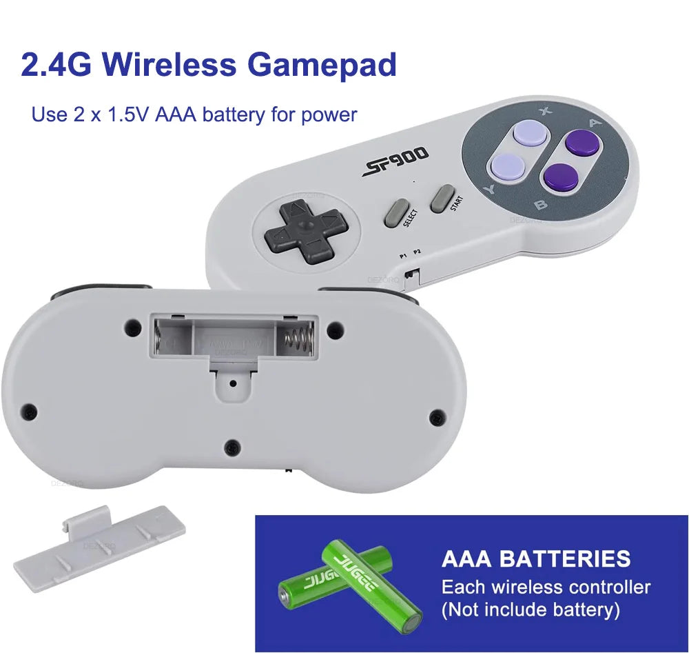16 Bit SF900 Game Console Video Juegos HD Game Stick Built In 5000 Retro Game Consola For SNES NES