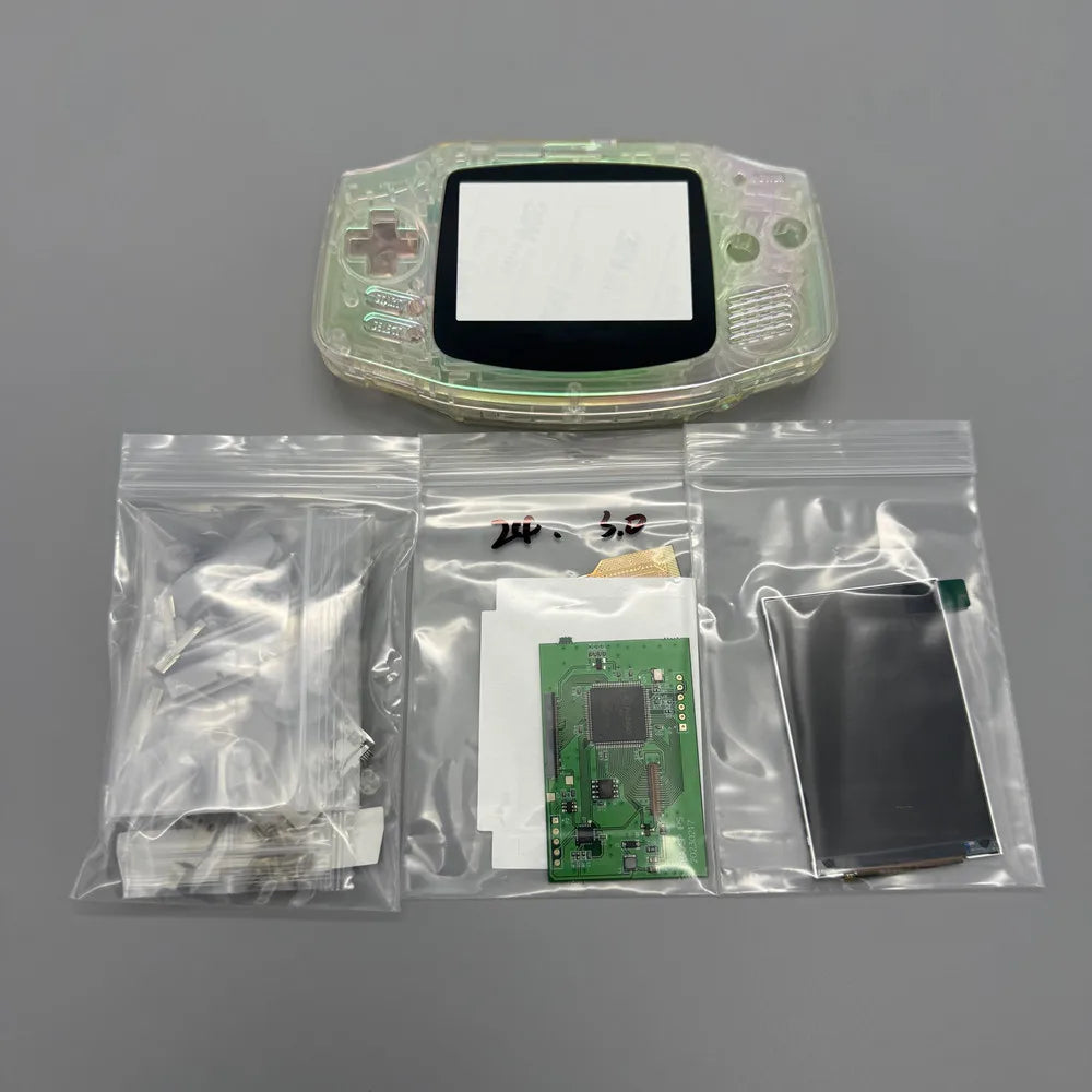 2024 new GBA IPS LCD no cut shell required easy to install 3.0 "IPS high brightness LCD and shell kit for Gameboy advance GBA