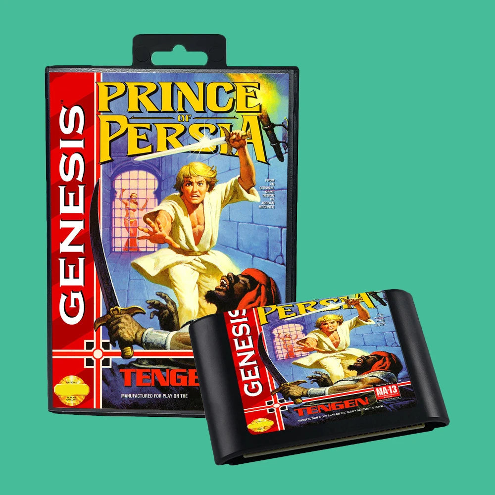 Prince Of Persia USA Game for SEGA Mega Drive Genesis 16 bit Consoles Game Cartridge Box Manual