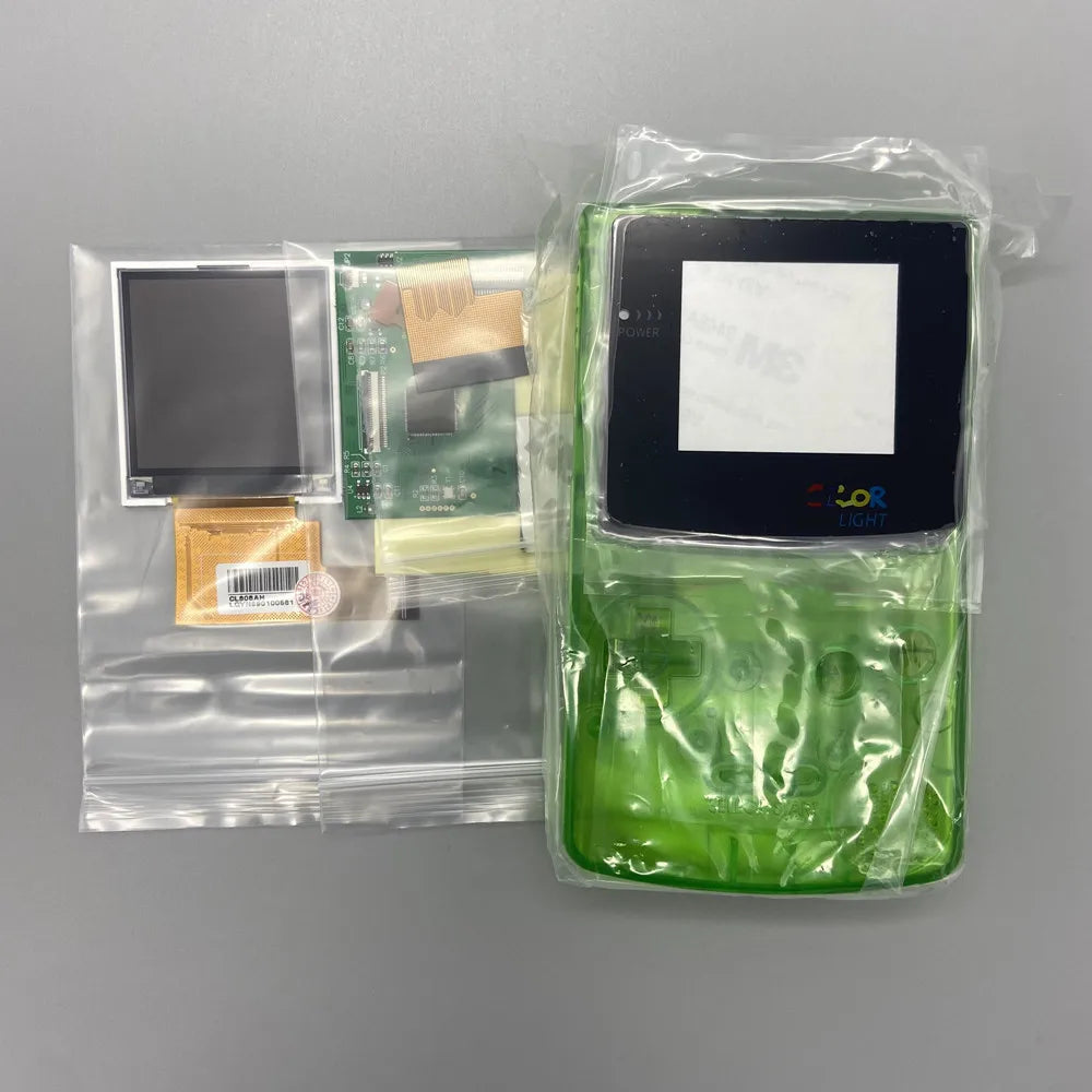 Easy to install 2.2 inches GBC high brightness LCD and new shell for Gameboy Color,GBC LCD screen