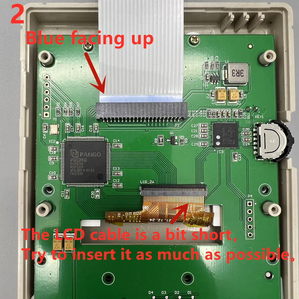 2.45-inch original size high brightness LCD screen and shell for Gameboy GB DMG LCD.Simple installation.No need to cut the shell