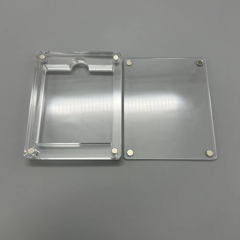 One slot High transparency Acrylic Magnetic suction cover Games Storage Box Hard Shell cartridge Case for GameBoy GB GBC