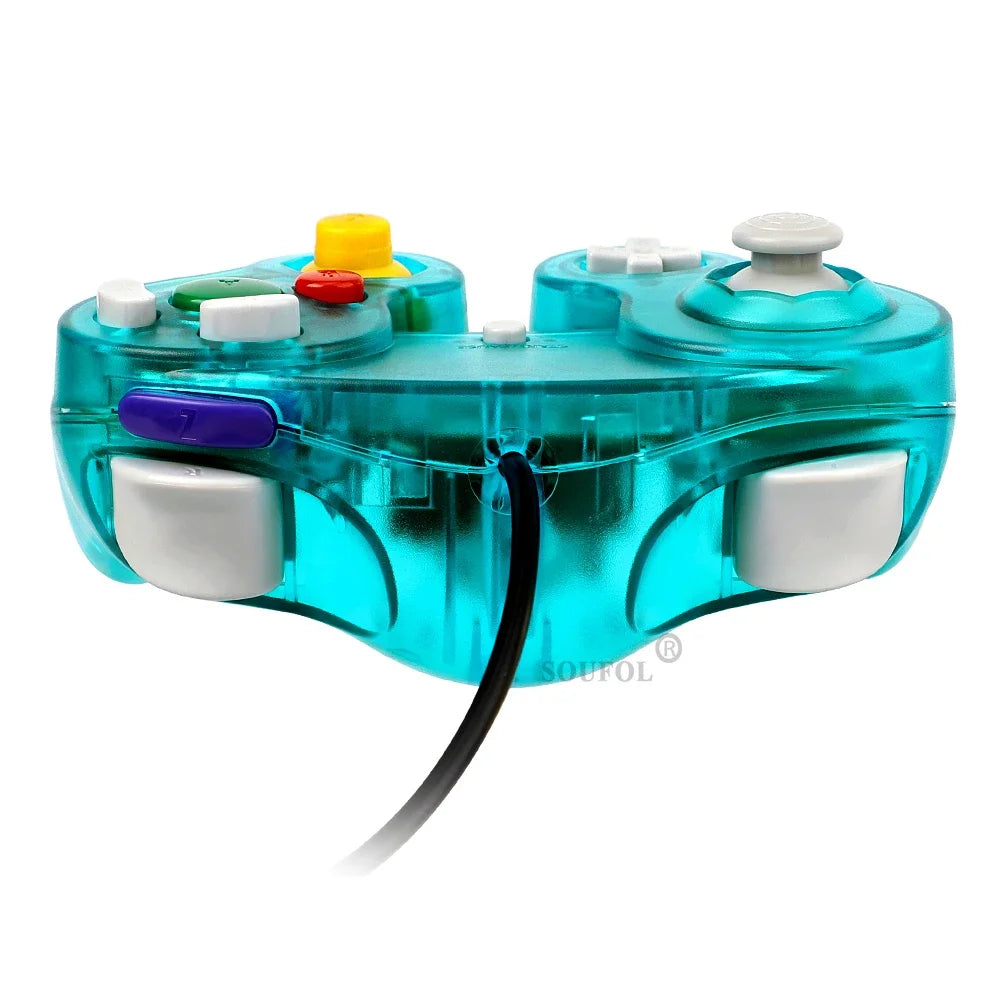 New Replacement Transparent Game Controller Gamepad Wired Handheld Joystick For NGC GameCube Video Game Console