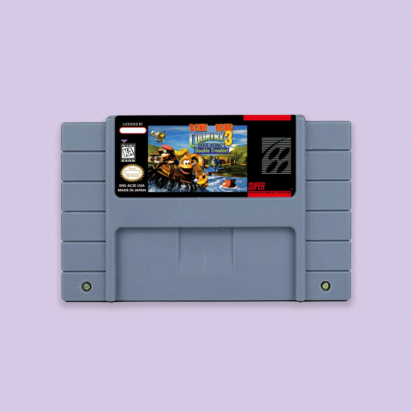 Donkey Game Country Kong 1 2 3 Competition RPG game for SNES 16 bit USA NTSC or EUR PAL Video Game Consoles Cartridge