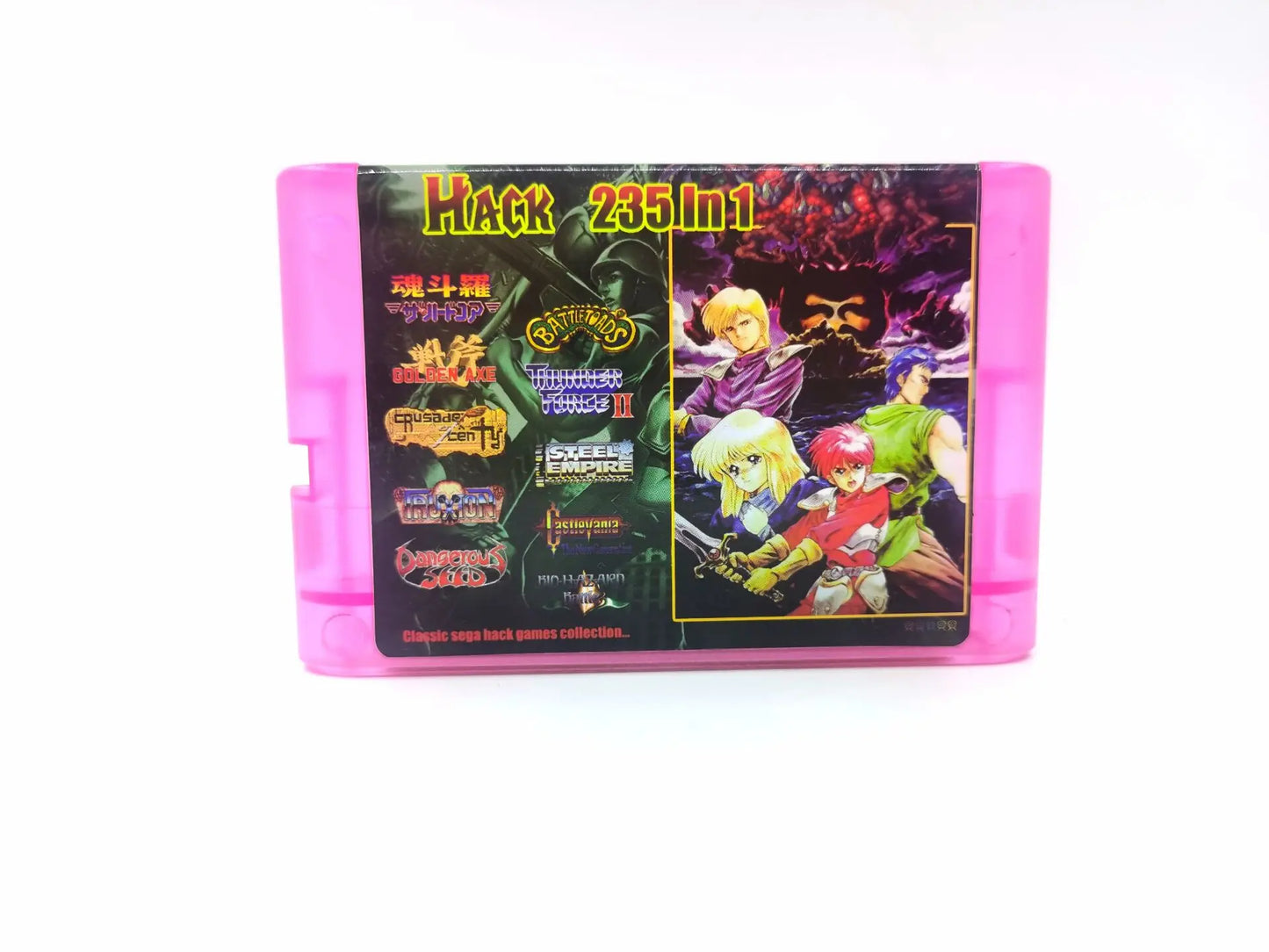 THE Ultimate version 235 in 1 Hack Sega Genesis Mega Drive Game Cartridge for 2G bit game cartridge
