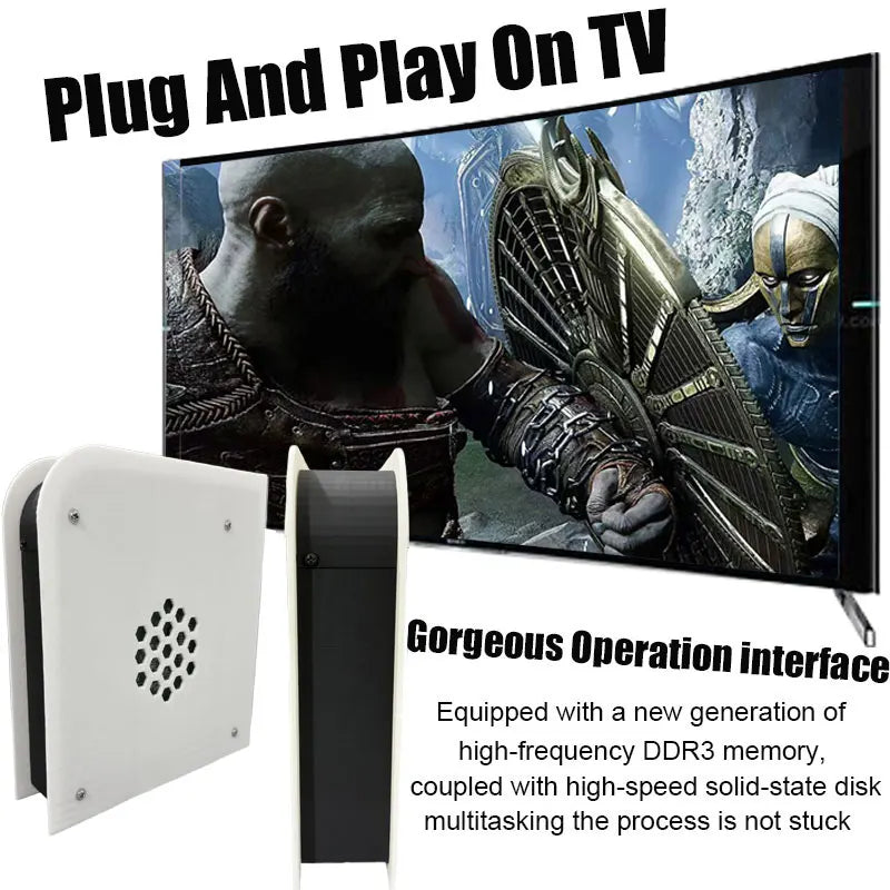LZAKMR 60+Emulators 500GB Retro Game Console M15 Batocera 1037U 70000+Games For Wii PS2 PSP GameCube N64 Wireless handle