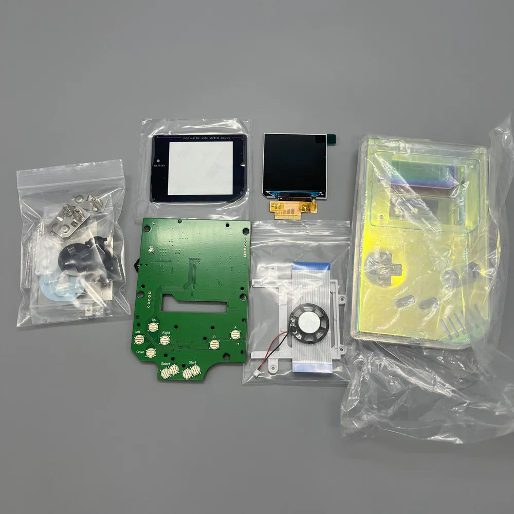 2.45-inch original size high brightness LCD screen and shell for Gameboy GB DMG LCD.Simple installation.No need to cut the shell