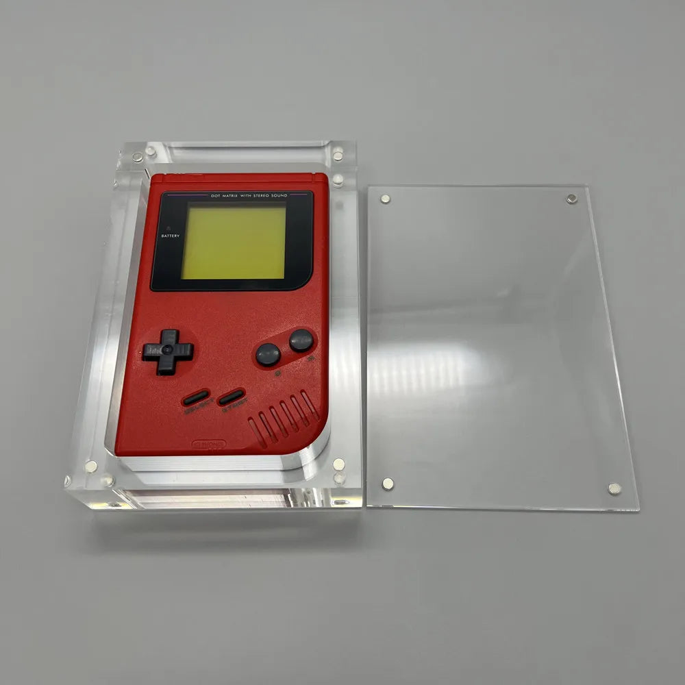 High transparency acrylic magnetic cover console storage box for Game boy Classic GB DMG