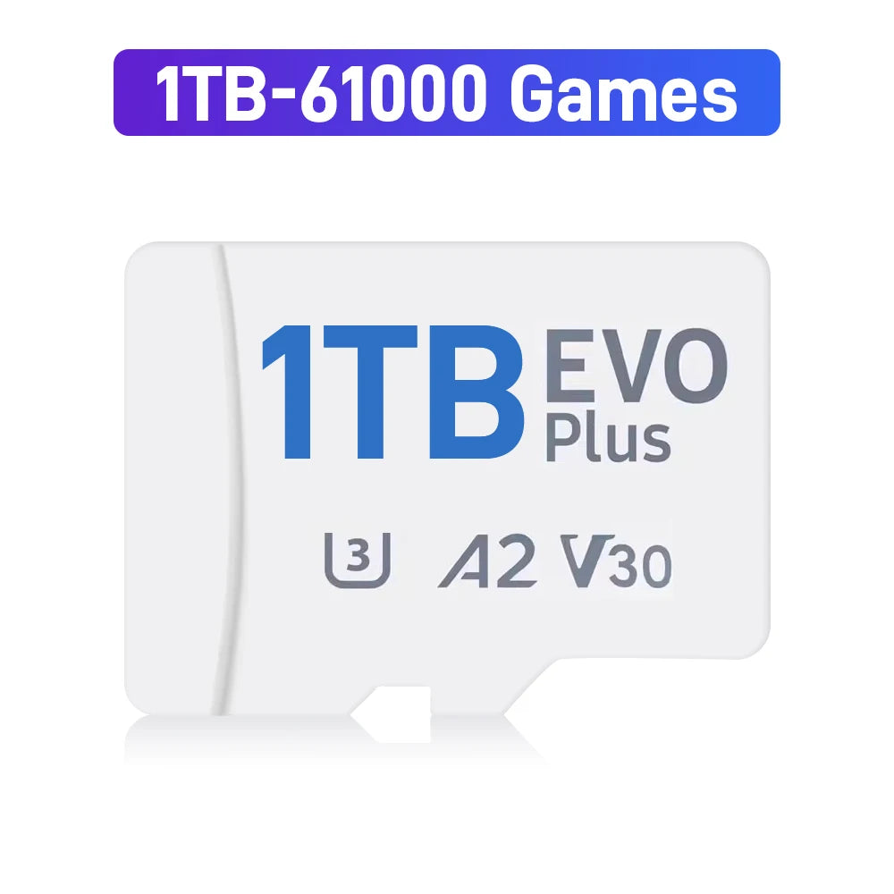 Batocera 39 OS Gaming Card For Steam Deck/Win Handheld Console/PC 1TB TF Card With 61000 Retro Games For PS3/PS2/PS1/PSP/MAME/DC