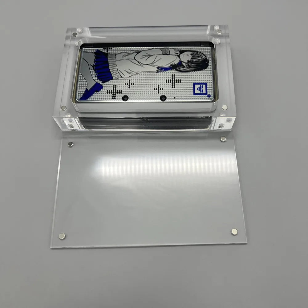 High transparency acrylic magnetic cover console storage box for Nintendo 3DS The first generation of small 3DS