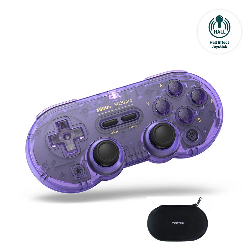 8Bitdo SN30 Pro Bluetooth Wireless Gaming Controller with Hall Effect for Switch 2 MacOS Android Raspberry Pi Windows Steam Deck