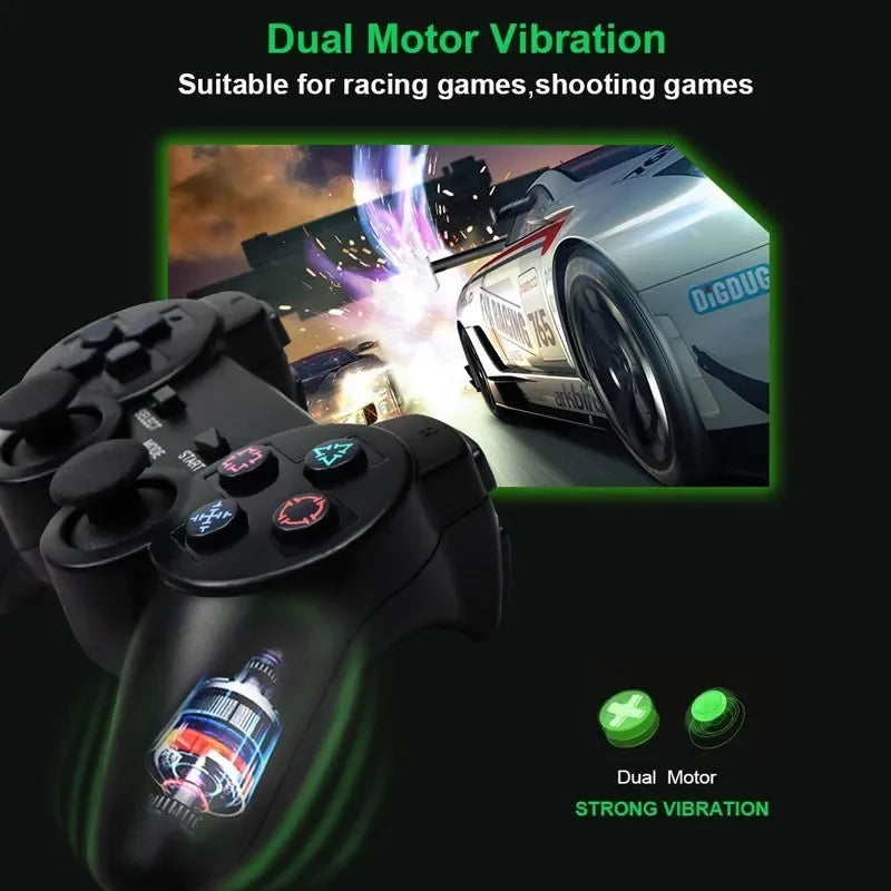 Wireless Controller For PS2/PS1 Gamepad Dual Vibration Shock For Sony Playstation 2 Joypad Joystick Controle USB PC Game Console