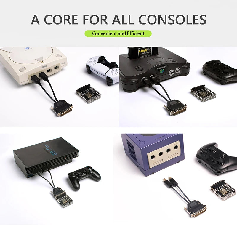 BlueRetro Wireless Game Controller Converter Adapter PS2 Accessories Game Console Cable For PS1 PS2 NGC N64 NES SNES DC SS GEN
