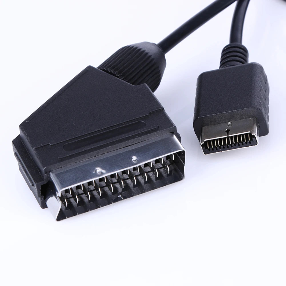 1.8m TV AV Connection Game Cord for PS1 PS2 PS3 Video Game Game Console Cable Line for Sony playstation Console RGB SCART Cable