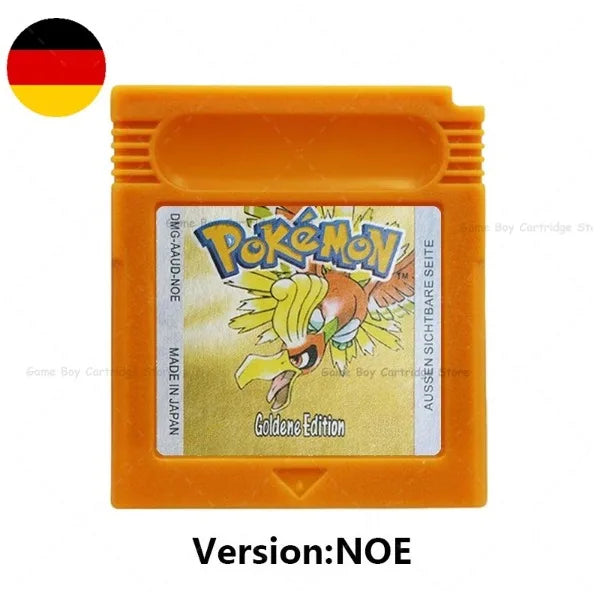 GBC Pokemon Cartridge Bundle Red/Blue/Crystal/Gold/Silver/Yellow/Green with Multi-Language