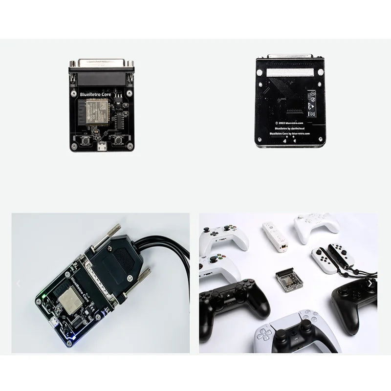 BlueRetro Core Adapter Cable Wireless Game Controller Converter For Retro Console For PS1 PS2 NGC N64 NES SNES DC SS GEN