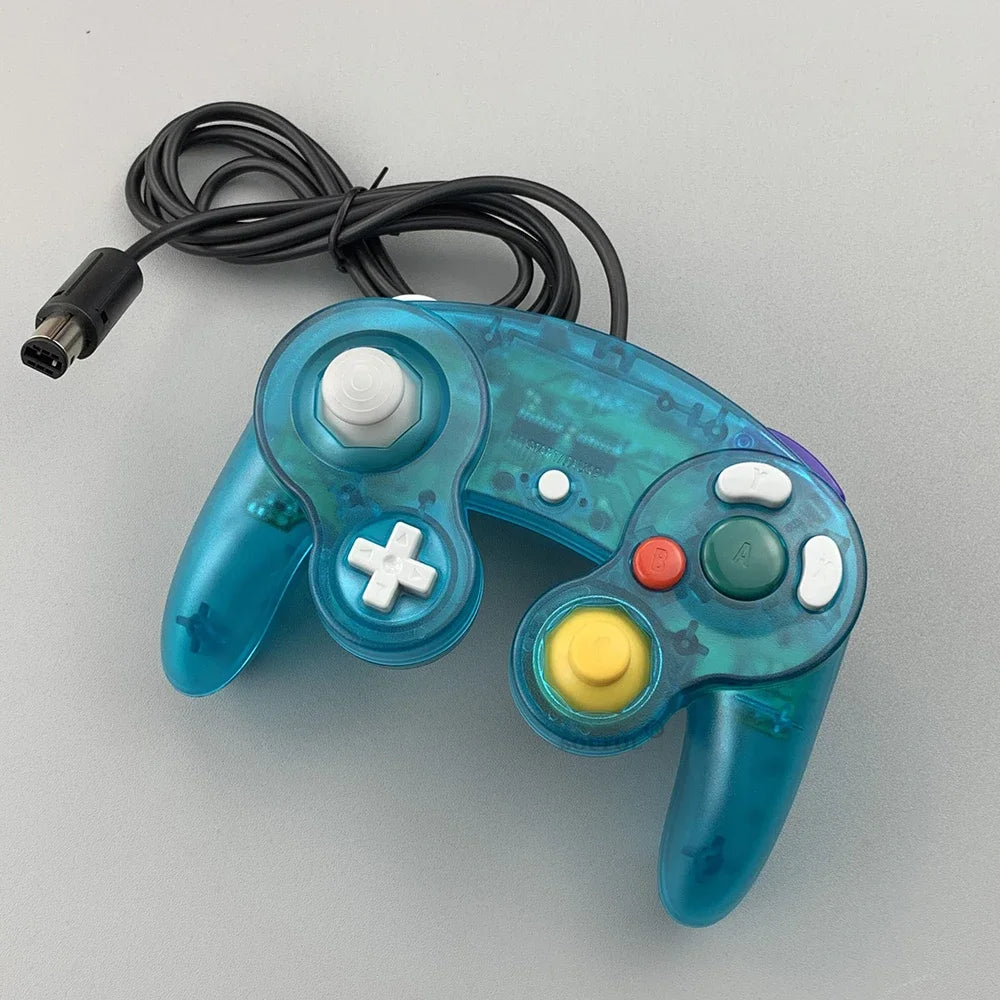 New Replacement Transparent Game Controller Gamepad Wired Handheld Joystick For NGC GameCube Video Game Console