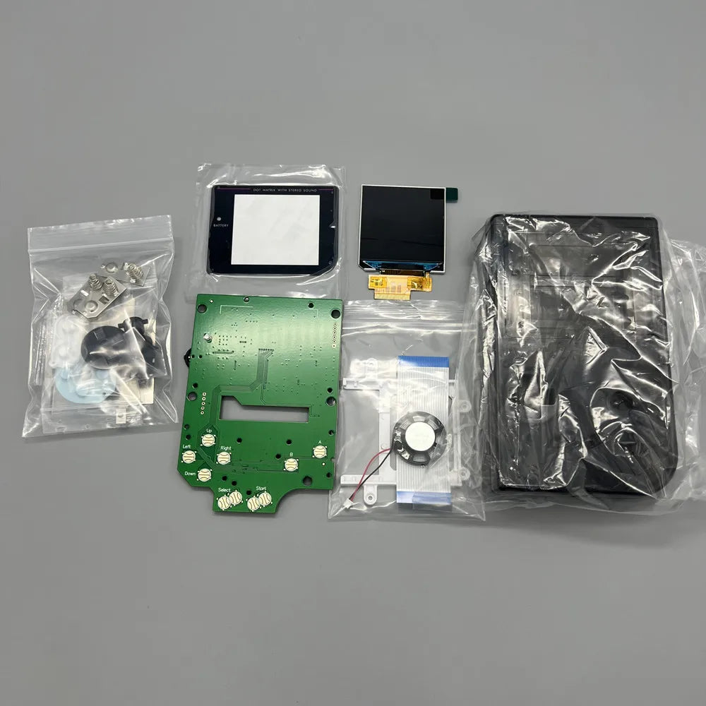 2.45-inch original size high brightness LCD screen and shell for Gameboy GB DMG LCD.Simple installation.No need to cut the shell