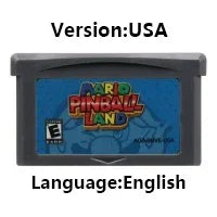 GBA 32 Bit Video Game Cartridge Console Card mMario dDonkey Kong wWario Series Golf Tennis Party for GBA