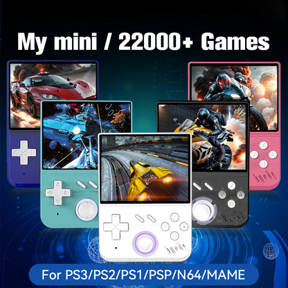 128GB My mini Retro Handheld Game Console 3.5-inch IPS Screen Linux System with 22000+Games for PS3/PS2/PS1/PSP/N64 for Gifts