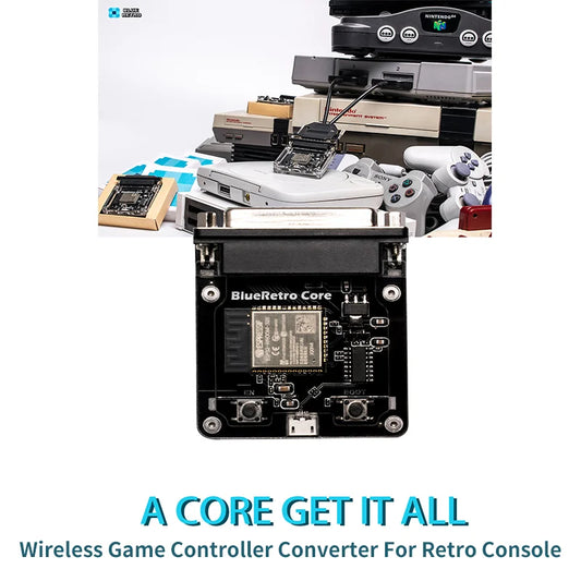 BlueRetro Core Adapter Cable  Wireless Game Controller Converter For Retro Console For PS1 PS2 NGC N64 NES SNES DC SS GEN