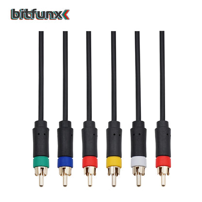 Bitfunx PS2/PS3 Component cable 1.8m Premium High Resolution game cable accessories for Sony PlayStation 2/3