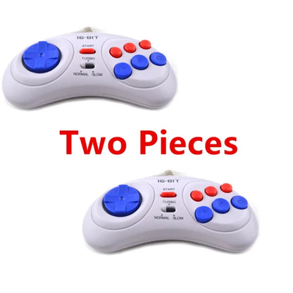 Free Shipping 1/2pcs Wired Game Controller for SEGA Genesis 6 Button Gamepad for SEGA Mega Drive 16 bit video game console