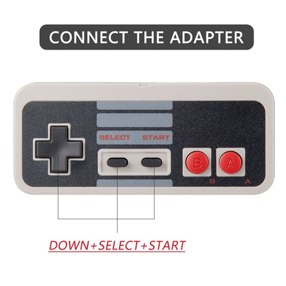 2.4 GHz Wireless USB Controller for NES Classic Games Retro USB PC Controller Compatible for Windows PC MAC Genesis Raspberry Pi