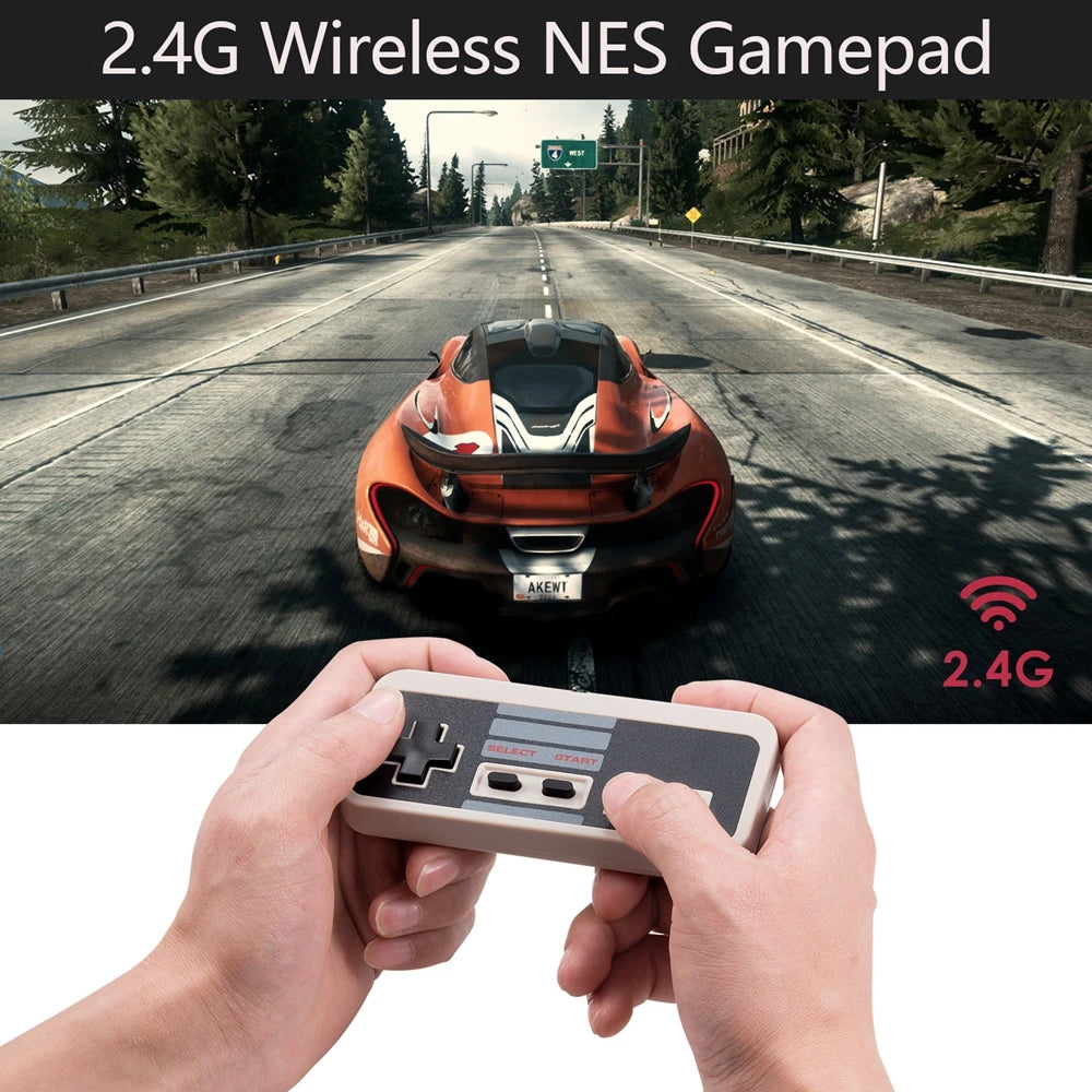 2.4 GHz Wireless USB Controller for NES Classic Games Retro USB PC Controller Compatible for Windows PC MAC Genesis Raspberry Pi