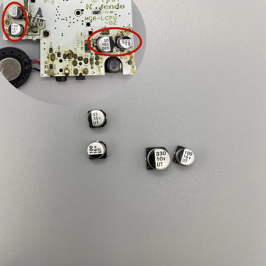The capacitor for Gameboy POCKET GBP