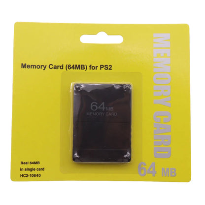 For PS2 8MB/64MB/128MB/256MB Memory Card Memory Expansion Cards Suitable for Sony PS1 PS2 Black Memory Card Wholesale