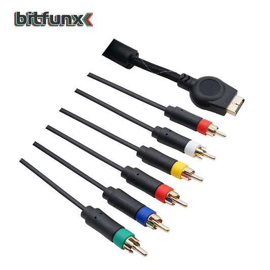 Bitfunx PS2/PS3 Component cable 1.8m Premium High Resolution game cable accessories for Sony PlayStation 2/3