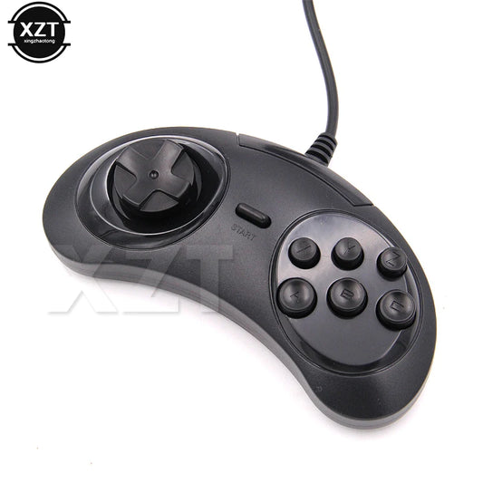 USB Wired Gamepad Game Controller for SEGA Genesis/MD2 Y1301 6 Buttons Classic USB Joystick for MAC Mega Drive Game Pad PC NEW