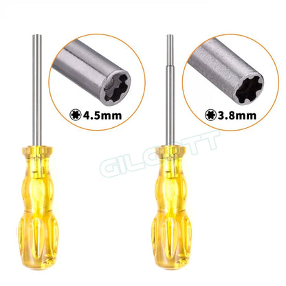 3.8mm/4.5mm Security Screwdriver Tool Bit Gamebit for Nintendo NGC SFC MD NES N64 SNES Gameboy Open Tools